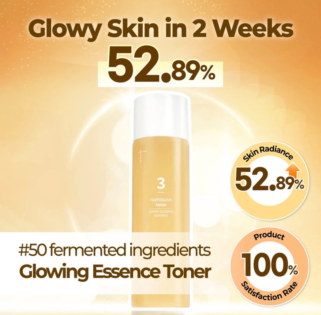 numbuzin - No. 3 Super Glowing Essence Toner.