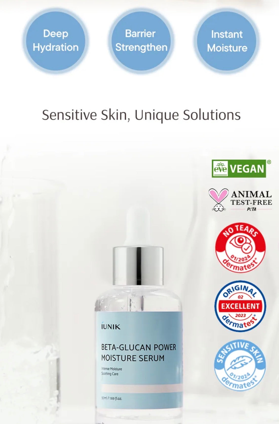 iUNIK - Beta-Glucan Power Moisture Serum