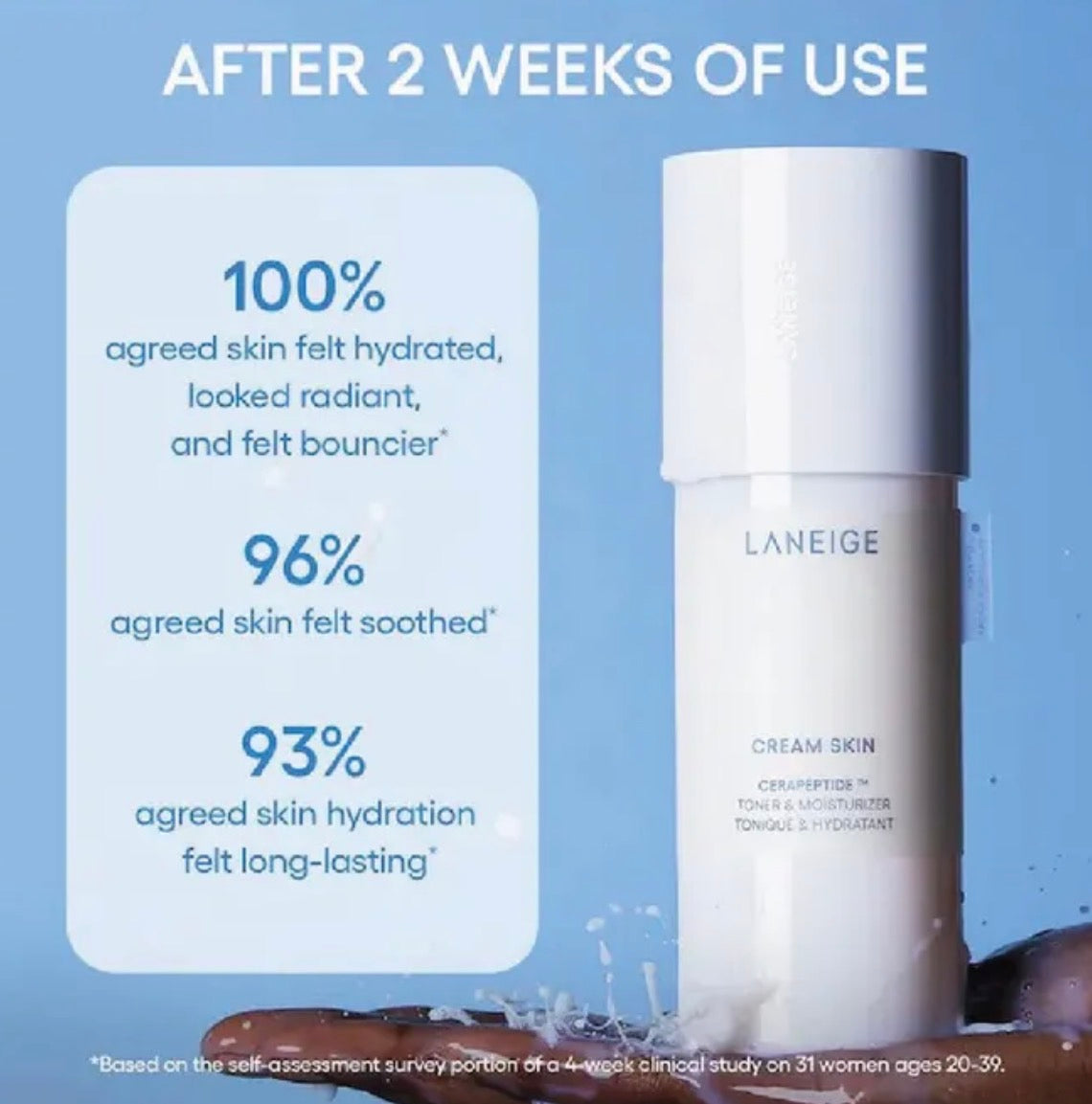 LANEIGE - Cream Skin Cerapeptide Refiner Mini.