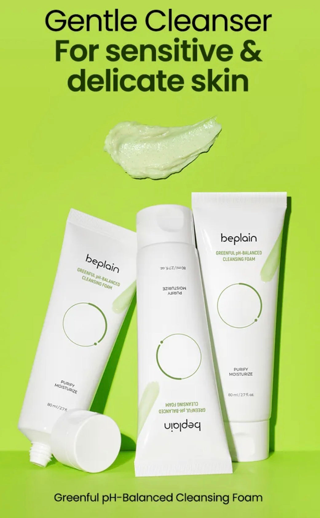 Beplain Mung Bean Ph-balanced Cleansing Foam