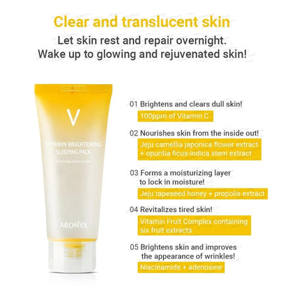 MediFlower - ARONYX Vitamin Brightening Sleeping Pack