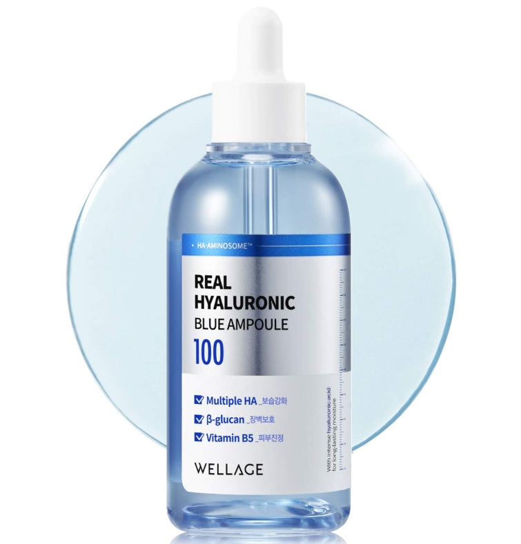 WELLAGE - Real Hyaluronic Blue 100 Ampoule