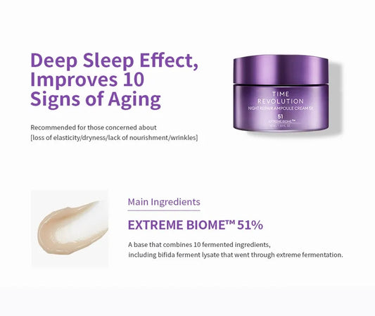 MISSHA - Time Revolution Night Repair Ampoule Cream 5X