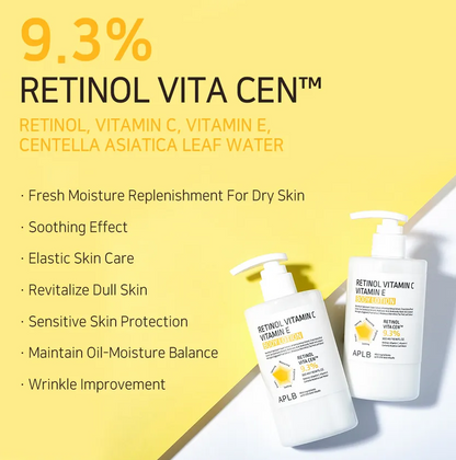 APLB - Retinol Vitamin C Vitamin E Body Lotion.