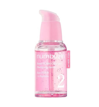 Numbuzin No.2 Rose PDRN Collagen Plumping Serum.