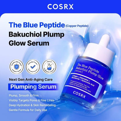 COSRX - The Blue Peptide Bakuchiol Plump Glow Serum